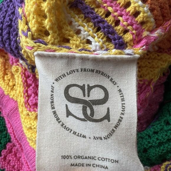 SPELL & THE GYPSY ZIGGY CROCHET ROMPER Rainbow Boho Retro Hippie Small New q16 - Picture 15 of 16